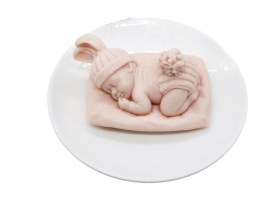 Molde silicona bebe durmiendo